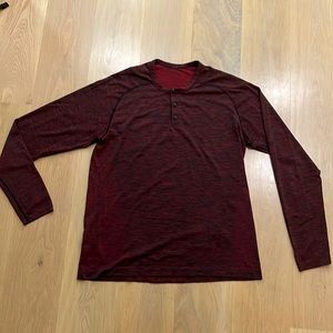 Lululemon long sleeve Henley performance fabric